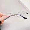 High-End Oval Gold Wire Eyeglass Frames for Women - Stylish Prescription-Ready