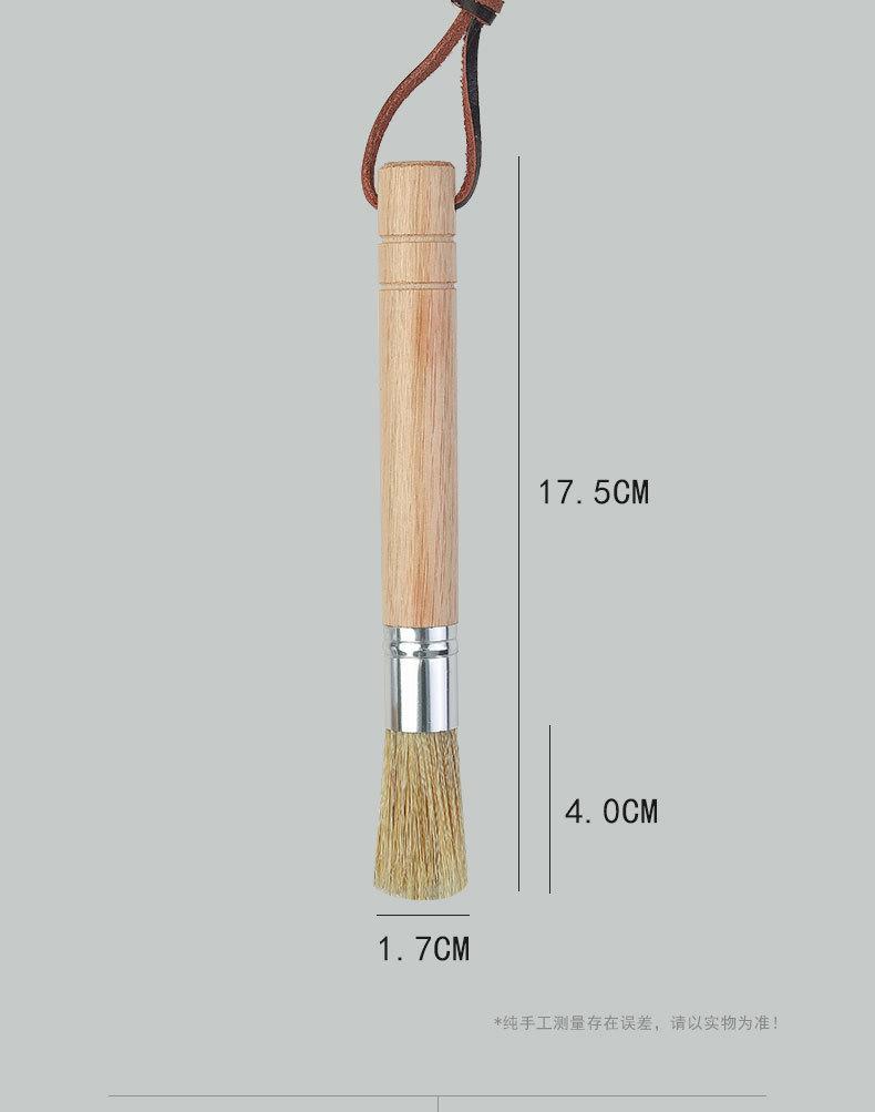 Набор щеток для чистки кофемолки в стиле ретро, очиститель для кофемашины Barista, щетка из цельного дерева, аксессуары для кофемашины