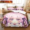 3D Печать Аниме - Azur Lane Комплект Постельного Белья Печатный Комплект С Наволочкой Покрывало На Подушку Постельное Белье Мягкий Односпальный Двуспальный Queen Super King