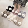 Winter Fluffy Slippers ,Women House Home Fur Slippers for Women, Flat Platform Cozy Fuzzy Indoor Shoes ,Korean Slides