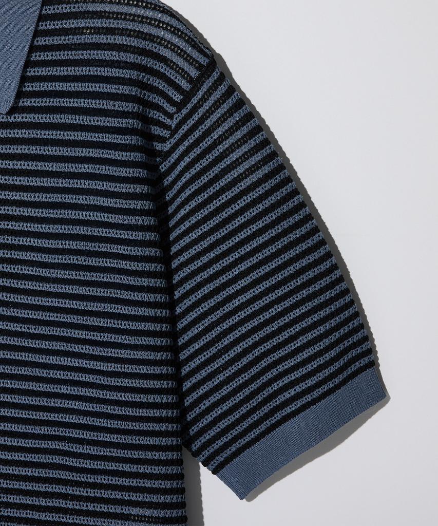 STCO Diems Punched Collar Classic Knit Navy (Classic Fit)_Dktwb20Ctn