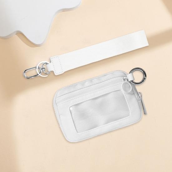 Мини-кошелек с поясным ремнем и держателем для карточек с кольцом для ключей, сумка для хранения большой емкости