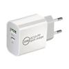 Быстрое зарядное устройство PD20W: Двухпортовое A+C PD+QC3.0 для Apple iPhone 16.