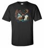 Wilderness Outdoor Nature Wildlife Lake Ducks Forest Mountains Elk T-Shirt