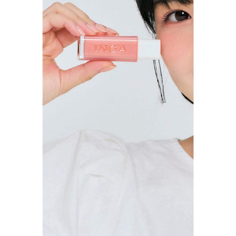 Inga Water Glow Lip Tint, Bare Peach, 4,5 г, 1 шт.