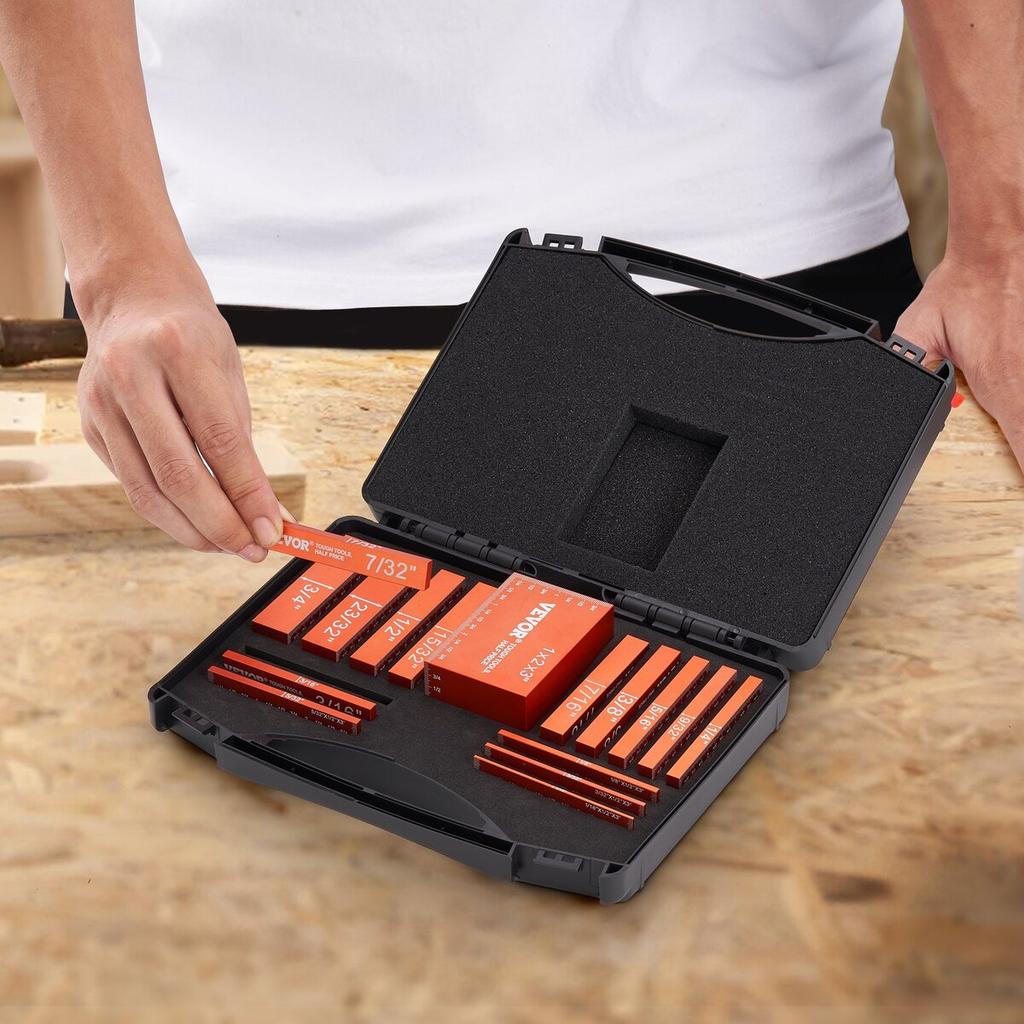Setup Blocks Woodworking Height Gauge Set 16PCS Precision Set up Bars
