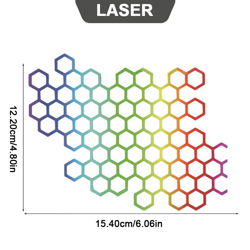 SEAMETAL Сотовая наклейка на мотоцикл, наклейки на шлем, наклейки на шлем, водонепроницаемые