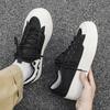 Fashion Autumn Black Canvas Sneakers Men Fashion Casual Platform Men's Skateboard Shoes Outdoor Breathable Non-slip Vulcanized Shoes Man