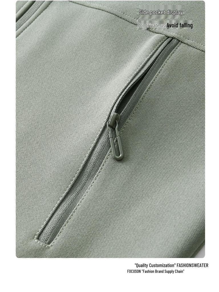 Custom Embroidered Stand Collar Hoodie Jacket: Business Workwear & Group Uniform with Logo Printing