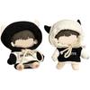 YUYAKESHI Cotton Doll Clothes, Doll Clothes, Change of Clothes, for 10-15cm Plush Toys, Loose Hooded Parka, Doll, Cute, Jacket, Cow Horns, Plush Toy