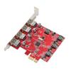 Плата расширения PCI Express с 4 портами 5 Гбит/с USB 3.0 для Windows 11 10 для Server 2012 для Linux Built