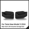 Для Tesla New Model 3 Highland 2024 Бокс для хранения сбоку задней двери, Ручка двери, Органайзер-лоток на подлокотник, Боковое хранилище двери, Водонепроницаемое хранилище