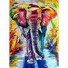 Полный 5D Diy Алмазная картина Цвет мамонта слона Вышивка крестом Домашний декор Подарок ручной работы