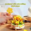 Non-Toxic Pokemon Building Blocks Pikachu Togepi Sylveon Sprigatito Flower Plant Potted Bricks Toy Desktop Decoration Collection Kids Gift