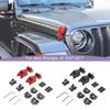 Engine Hood Latches Locking Hood Catch Kit Aluminum Alloy Hood Locks Compatible with Jeep Wrangler JK JL JT