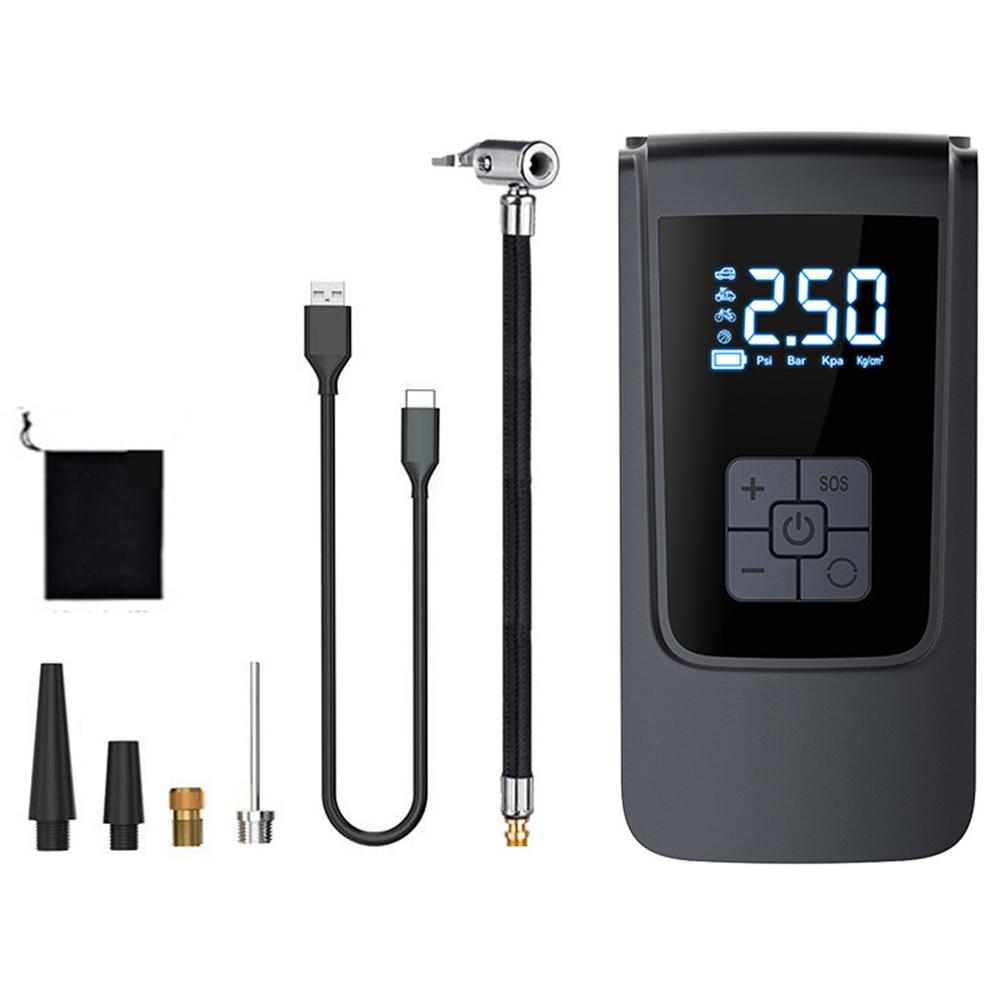 Electric Car Air Pump Wireless Digital Display Air Compressor Portable Mini Self Propelled Tire Pump Handheld Charging Pump