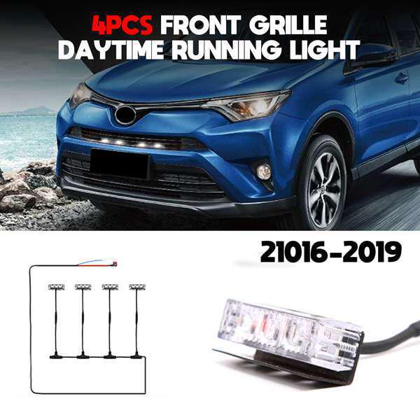 Светодиодная подсветка передней решетки для Toyota RAV4 2016-2019