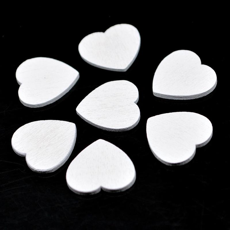 18mm Wooden Heart Chips, 100pc Pack - Colored Wedding & Festival DIY Decorations
