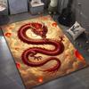 1 шт. Красный дракон с летающими фонариками Ковер для гостиной спальни дивана домашнего декора Рус Нескользящий коврик Роскошный подарок
