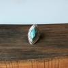 Кольцо с натуральным бирюзовым камнем, Кольцо из стерлингового серебра 925 пробы, Ювелирные изделия ручной работы, Заявление о драгоценном камне, Подарок для нее, Подарок на помолвку,