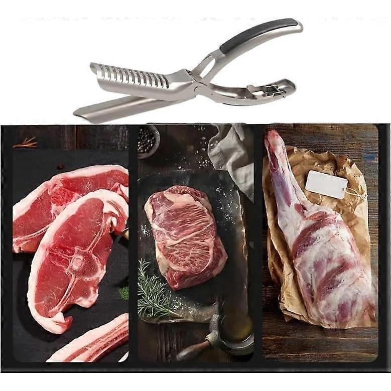 Rib Membrane Remover Stainless Steel Periosteal Stripper Kitchen Rib Prep Tool BBQ Accessories