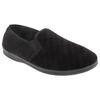 Mens Kevin Velor Twin Gusset Slippers