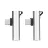 2PCS USB C To 3.5mm O Adapter 2 In 1 O Charging USB C To O Jack ABS USB C To oJack