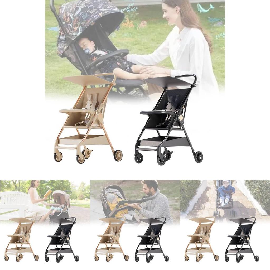Versatile Collapsible Pocket Stroller Easy To Use Lightweight Child Carrier In Two Colors