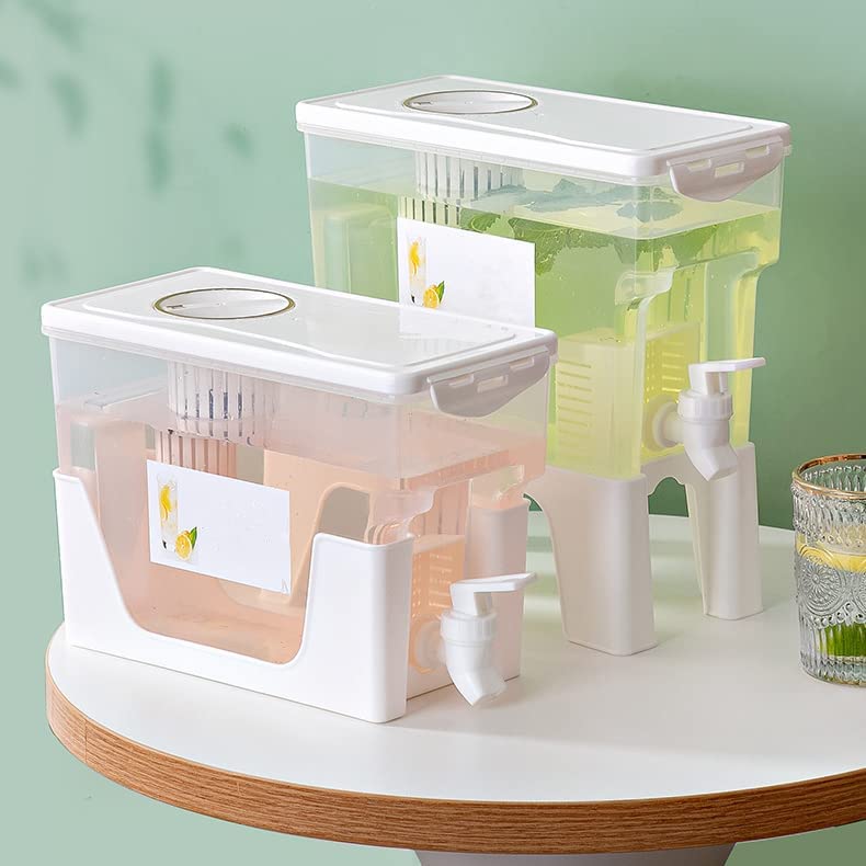 3.5L Jug, Water Pitcher with Faucet, Drink Dispenser for Cold Lemon Juice, Iced Juice Drink Container