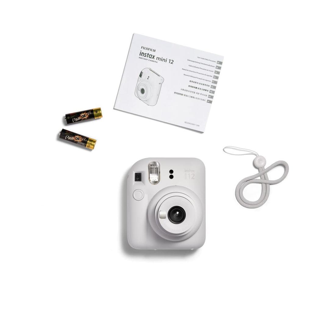 Fujifilm Instax Mini 12 Instant Camera Clay White -