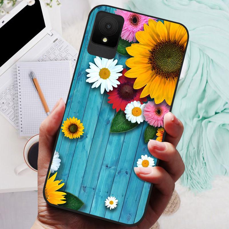 for TCL 502 Case Soft TPU Silicone Phone Covers for TCL 501 503 Case Bumper TCL502 Shockproof Coque Cover Luxury Cute Cartoon