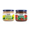 Veeba Cheese & Jalapeno Dip, 300 G & Salsa Dip, 360 G - Pack of 2