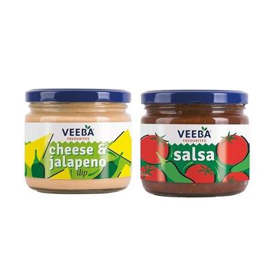 Соус Veeba Cheese & Jalapeno, 300 г, и соус Salsa, 360 г — упаковка из 2 шт.