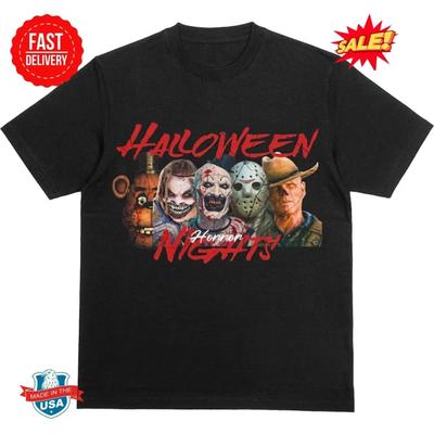 Футболка Halloween Horror Nights 2025 – Иконы Дома с Привидениями – Футболка
