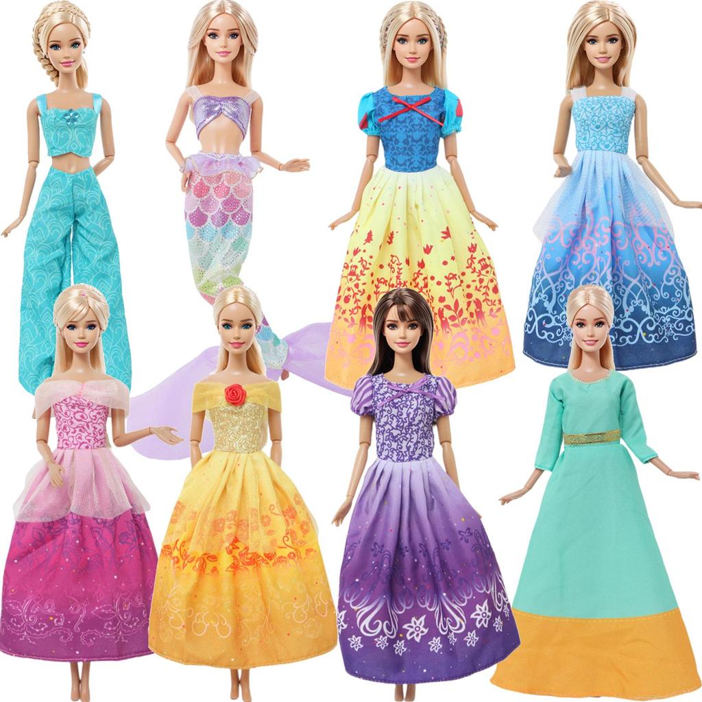 1x Наряды принцессы для куклы, вечерние бальные платья, одежда для 30-сантиметровой куклы, аксессуары 1/6, куклы 11,5 дюймов, игрушка для девочки(НЕТ КУКЛ)