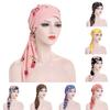 Flower Print Cancer Headscarf Hair Loss Chemo Hat Muslim Hijab Head Wrap Turban Cap