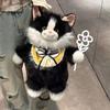 Cute Cartoon Plush Ragdoll Cat Backpack Soft Plush Cat Crossbody Bag  Gift for Girlfriend