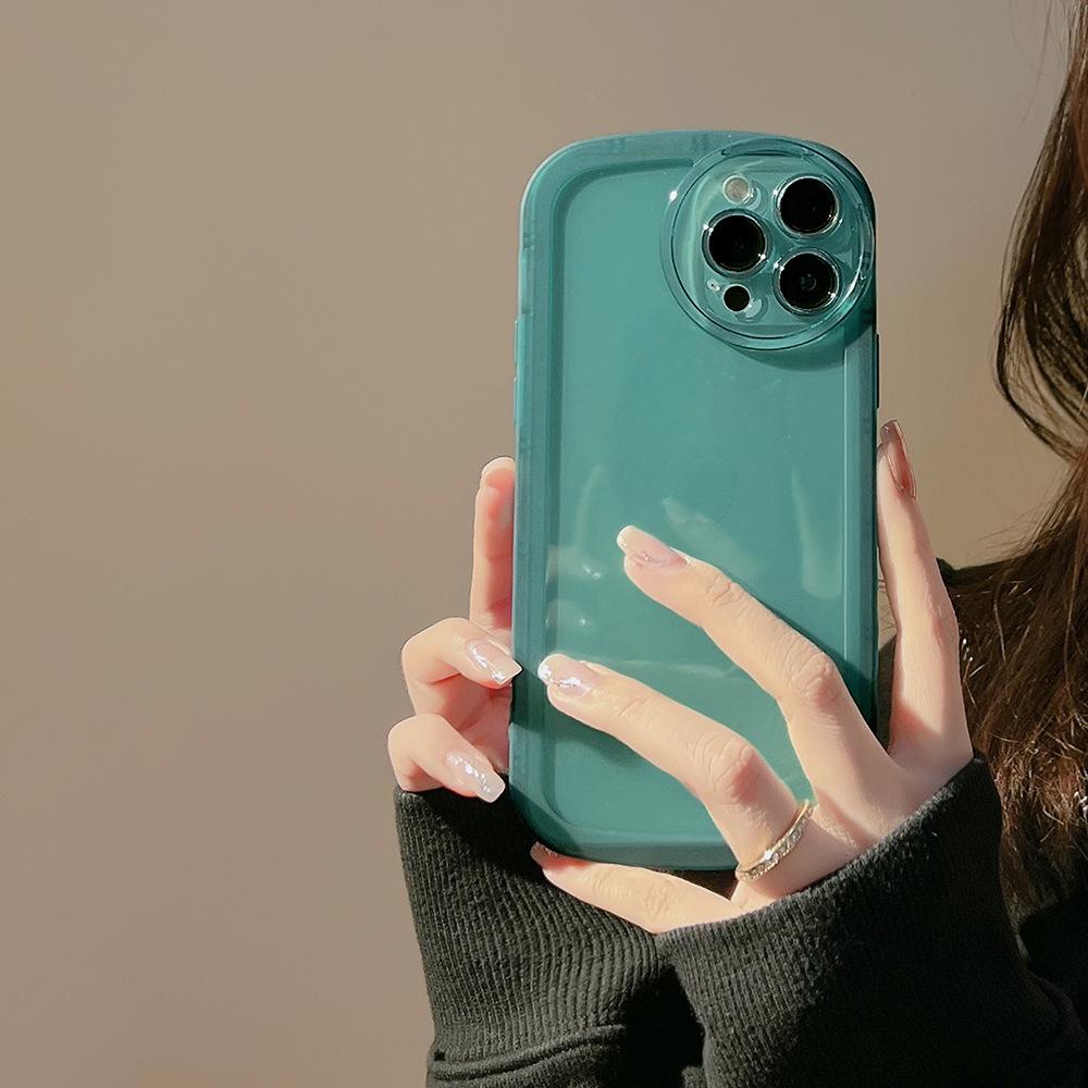 Прозрачный однотонный 14 для Iphone13promax Чехол для iPhone 11 Полностью закрывающий 16 Мягкий 15 Для пары 12