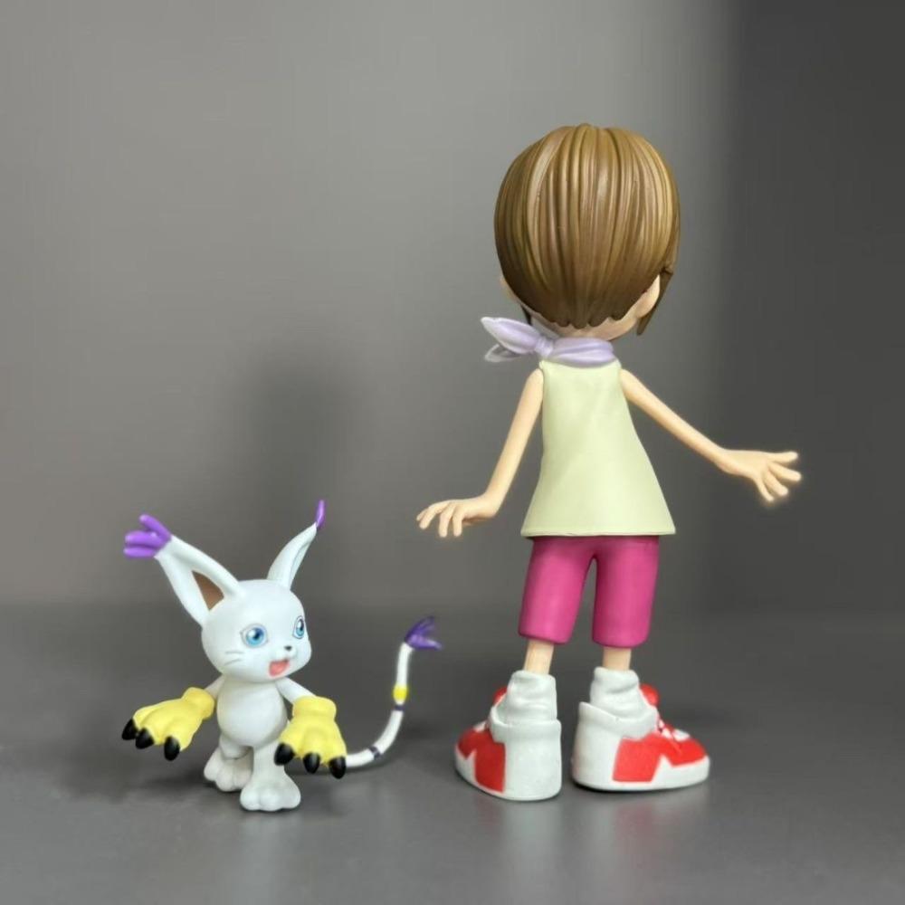Anime Digimon Adventure Yagami Hikari Figure Tailmon Action Figures PVC Statue Collection Model Toys Gifts