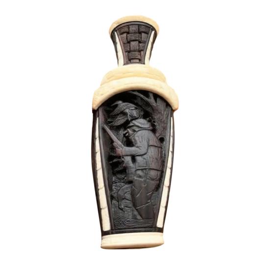 Ручной работы Охотничий манок на утку Свисток Портативный Легкий Деревянный с ручной резьбой Реалистичный звук Открытый Водоплавающая птица Ворона Птица Животное Манок Привлекающий