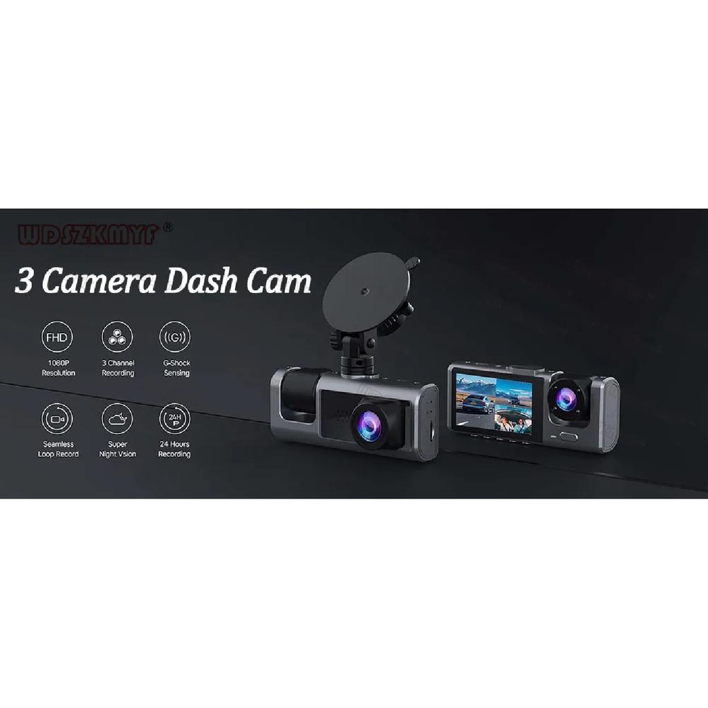 2/3 Camera Dash Cam W/ IR Night Vision Loop Recording & 2" IPS Screen 1080P DVR recorder, video recorder,Car accessories
