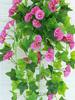 1 шт. искусственный цветок искусственный ротанг поддельные растения настенный ипомея цветок искусственный цветок свадьба домашний декоративный