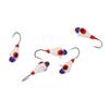 5 шт. Набор мормышек для подледной рыбалки на открытом воздухе Крючки для окуня для подледной рыбалки Зимние рыболовные приманки 4 мм