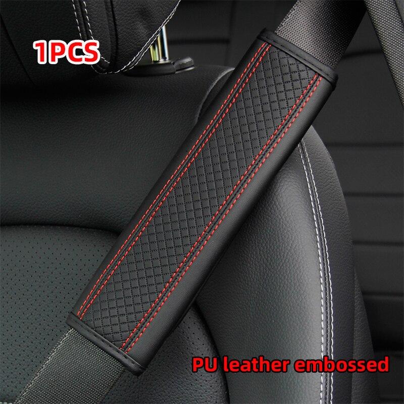 Автомобильные аксессуары Ремень безопасности PU кожаный чехол на плечо ремня безопасности Удобный Flash Diamond инкрустированный Crown Protectивный вкладыш для ремня безопасности