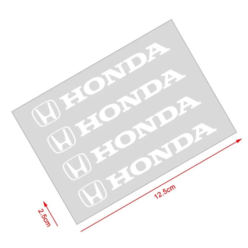 2025 Hot 4Pcs Car Door Handle Stickers Tire Rear View Mirror Decals Decoration For Honda Civic Inspire Accord FIT HRV CRV Odysse
