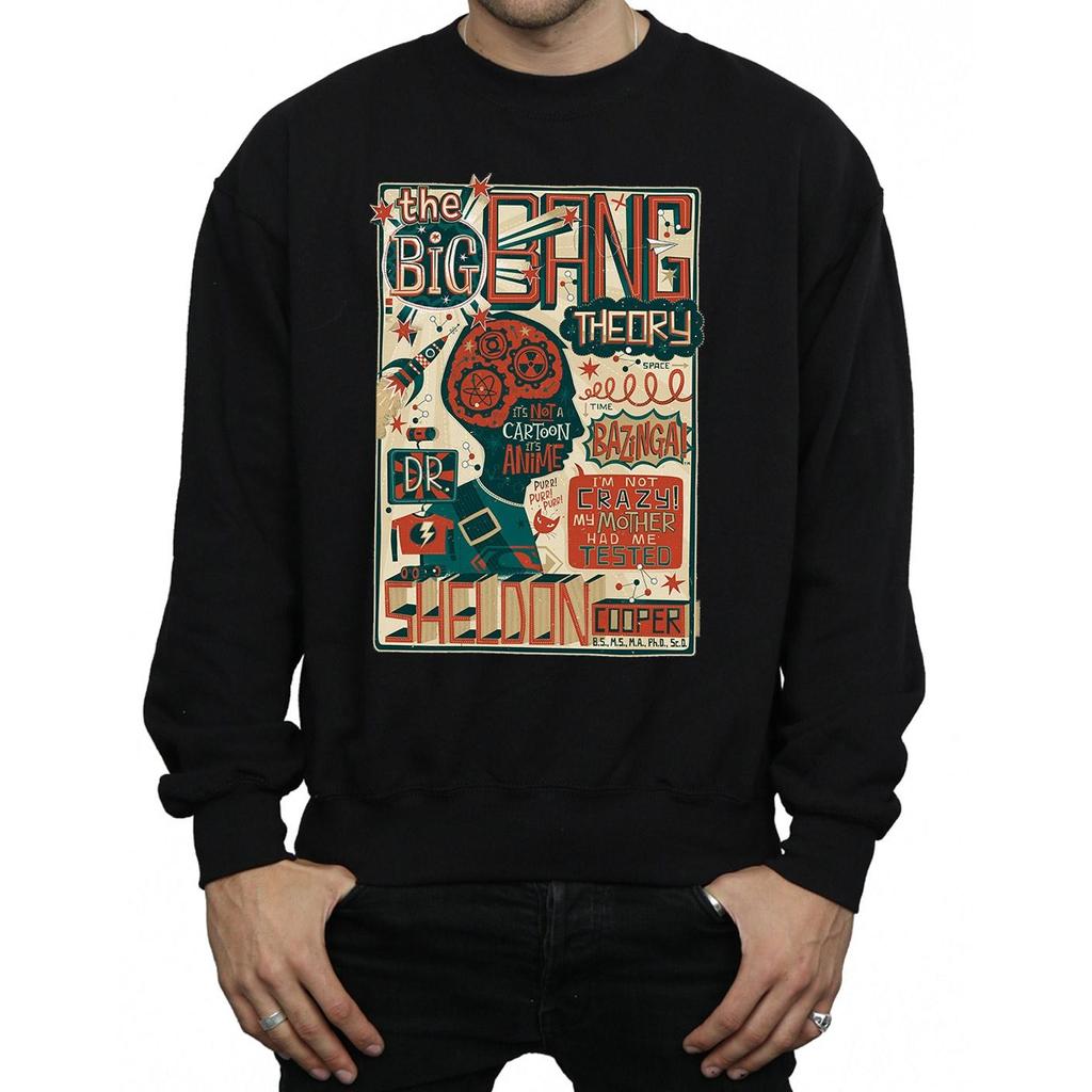Big Bang Theory Mens Infographic Poster Sweatshirt