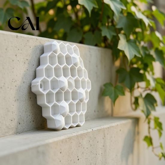 Eco Friendly Bee Deterrent 3D Printed Realistic Red Hornet Decoy Nest, Weatherproof Physical Wasp Deterrent, Outdoor Chemical-Free Hanging Fake