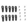 10PCS M4 RC Link Rod Ends M4 Plastic Tie Rod End Ball Joint Link 1 10 Crawler Link Ends for Axial SCX10 I II III