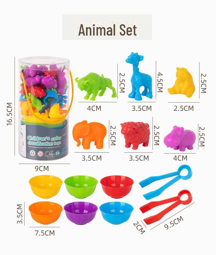 Семейная серия. Детские развивающие игрушки для счета и сортировки.