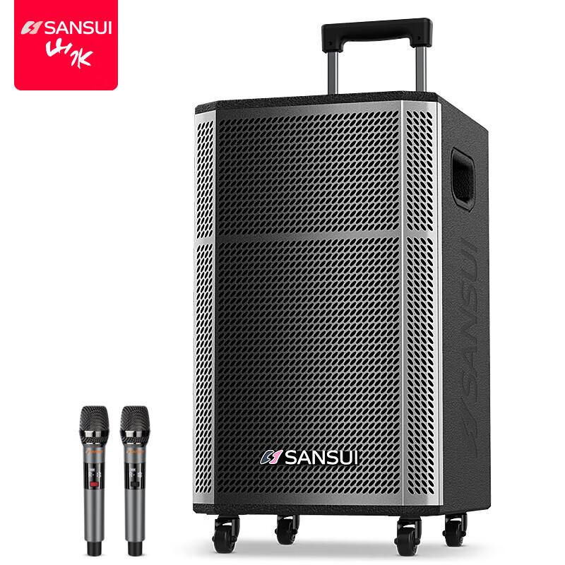 Sansui SG3-12 Outdoor Karaoke Portable Trolley Bluetooth Speaker CN plug (adapter included) (CN version)